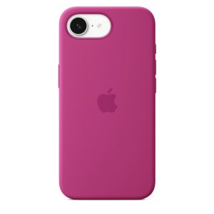 Original Apple iPhone 16e Silicone Case - Fuchsia (MD3P4ZM/A)