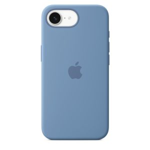 Original Apple iPhone 16e Silicone Case - Winter Blue (MD3Q4ZM-A)