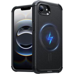ESR Cyber Heavy Duty MagSafe Case for iPhone 16e - Black